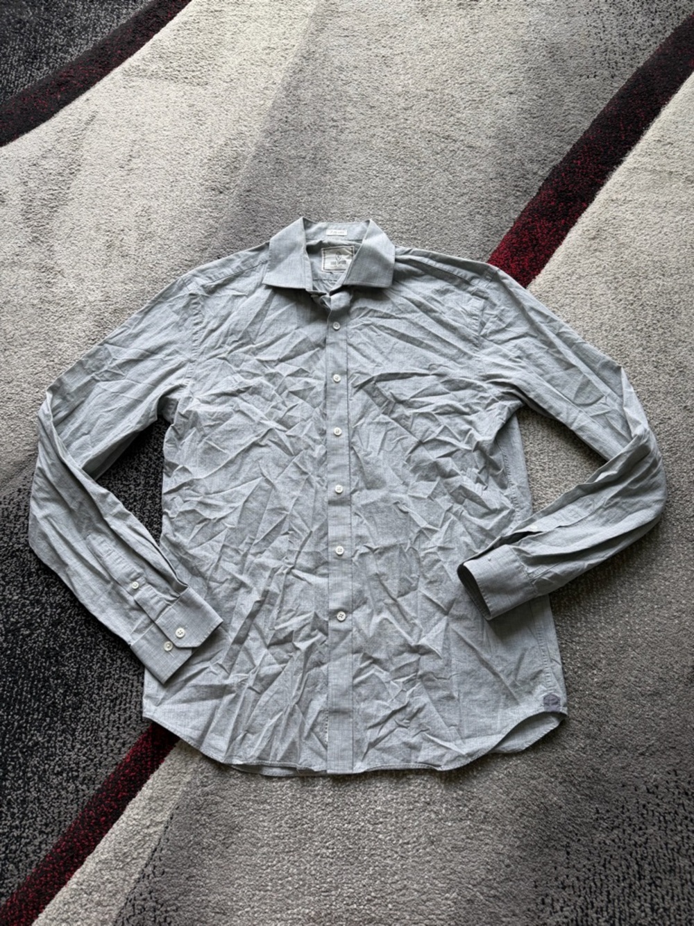 Todd Snyder NY Soft Gray 2Ply Cotton Shirt